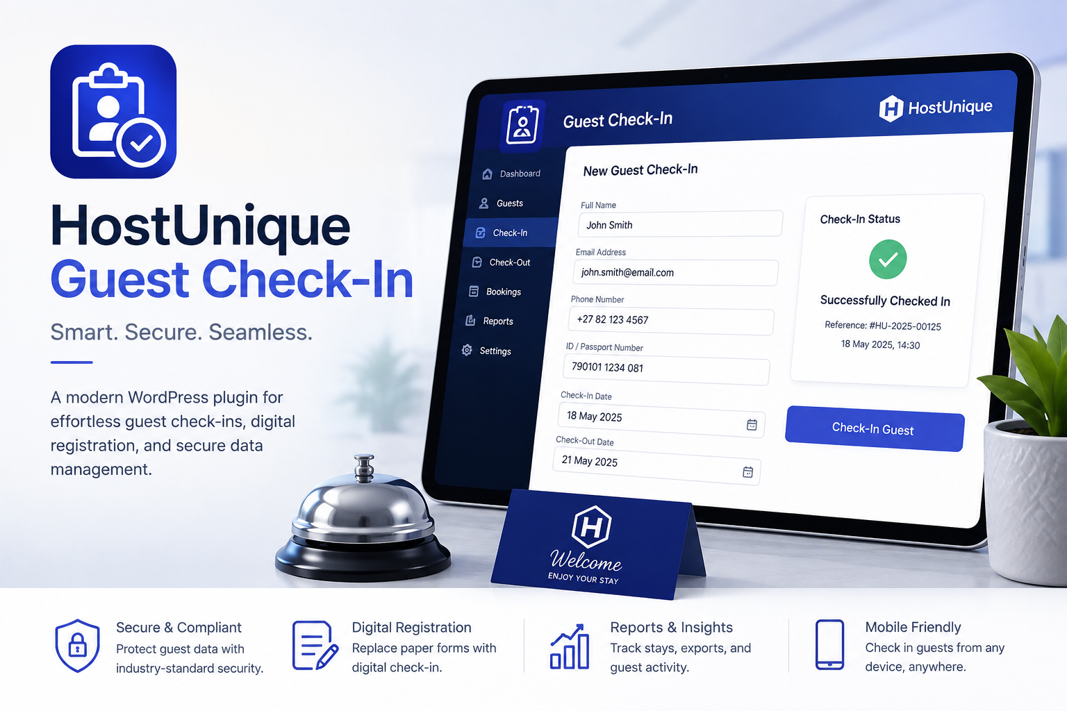 HostUnique Guest Check-In